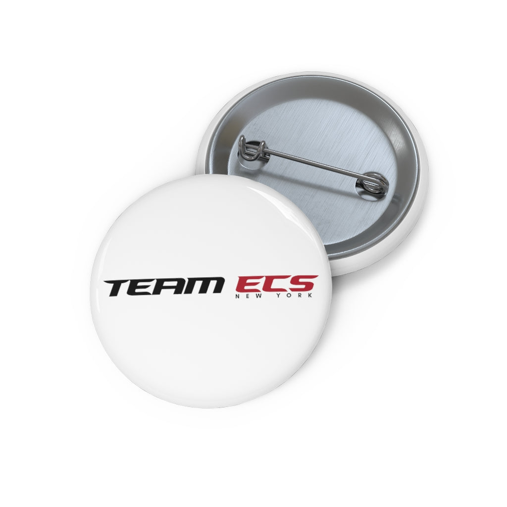 Team ECS New York Pin Button White