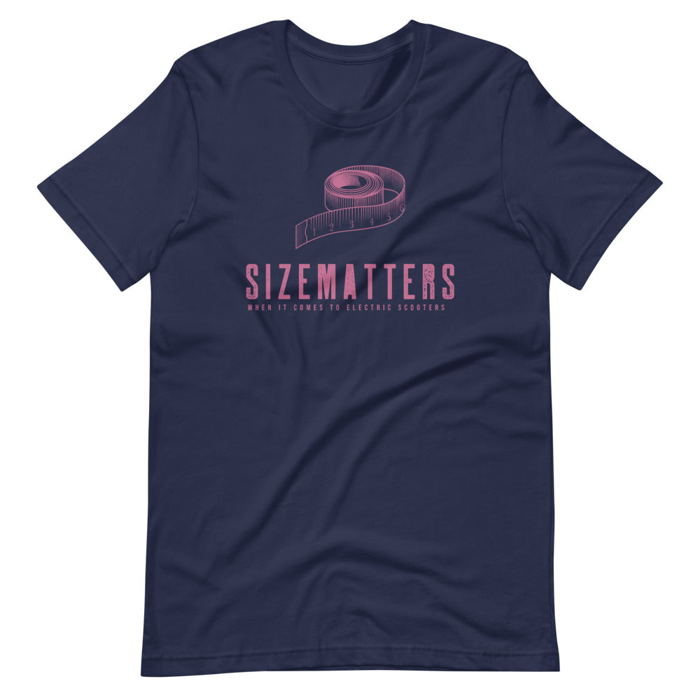 Size Matters When it Comes to Scooters Men/Unisex T-Shirt