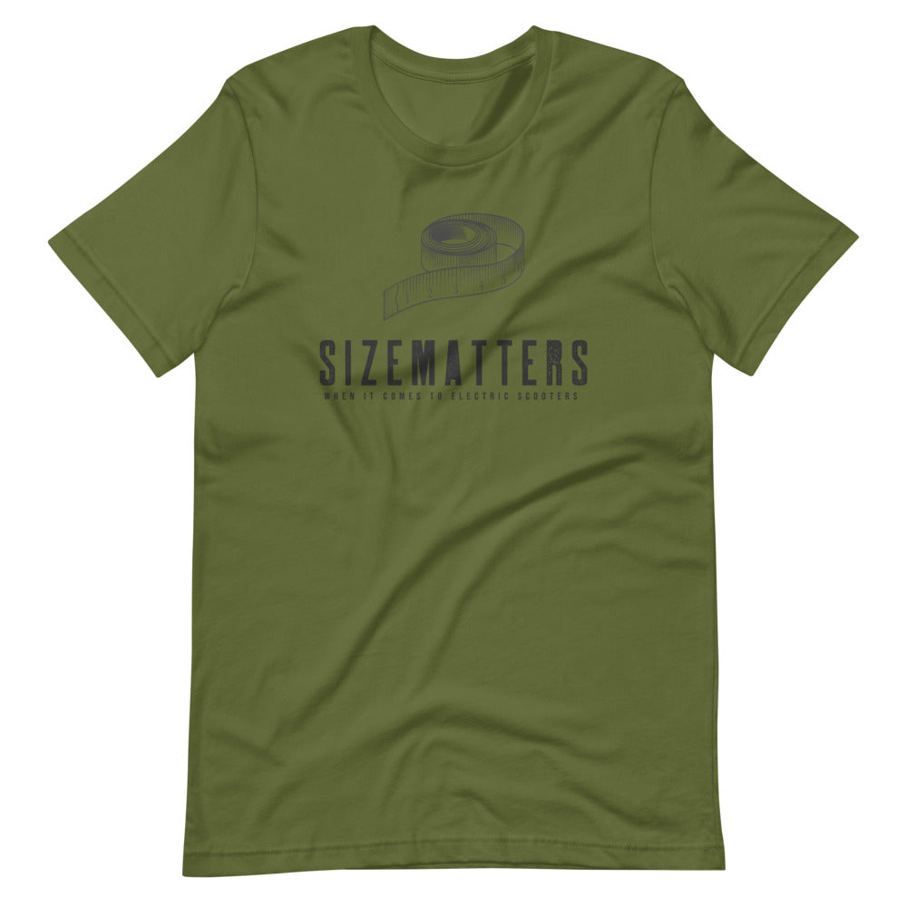 Size Matters When it Comes to Scooters Men/Unisex T-Shirt
