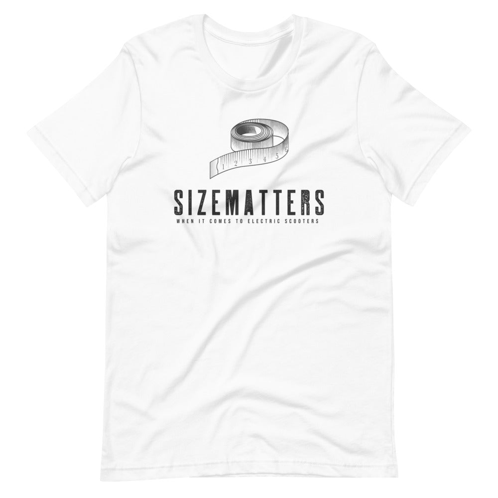 Size Matters When it Comes to Scooters Men/Unisex T-Shirt