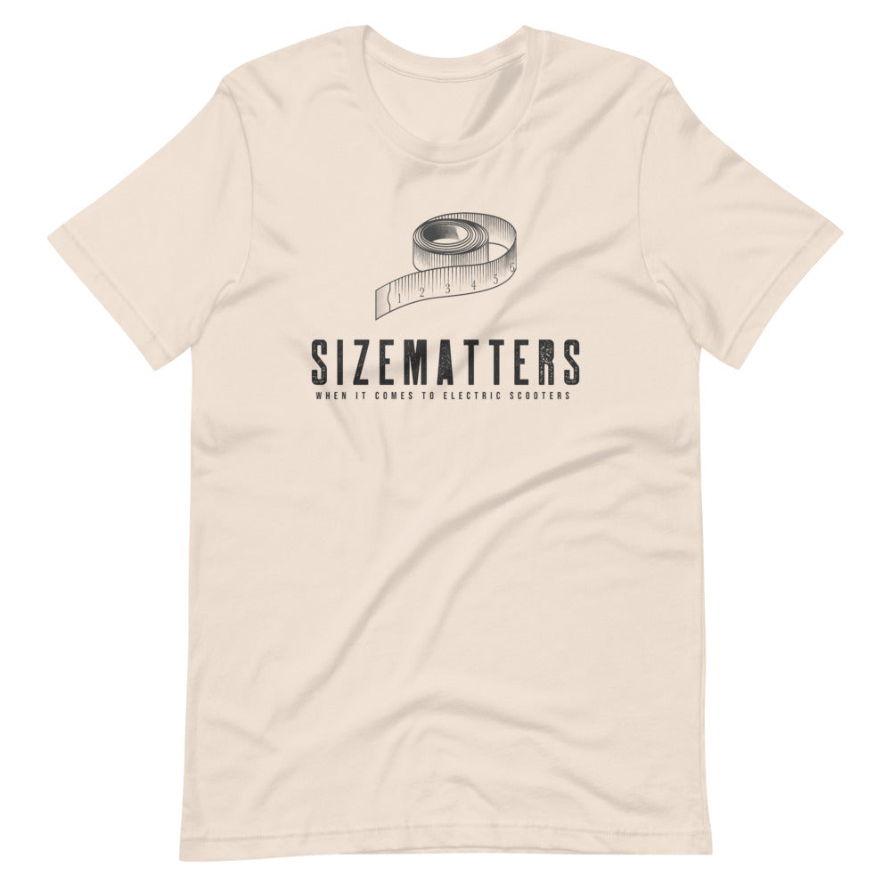 Size Matters When it Comes to Scooters Men/Unisex T-Shirt