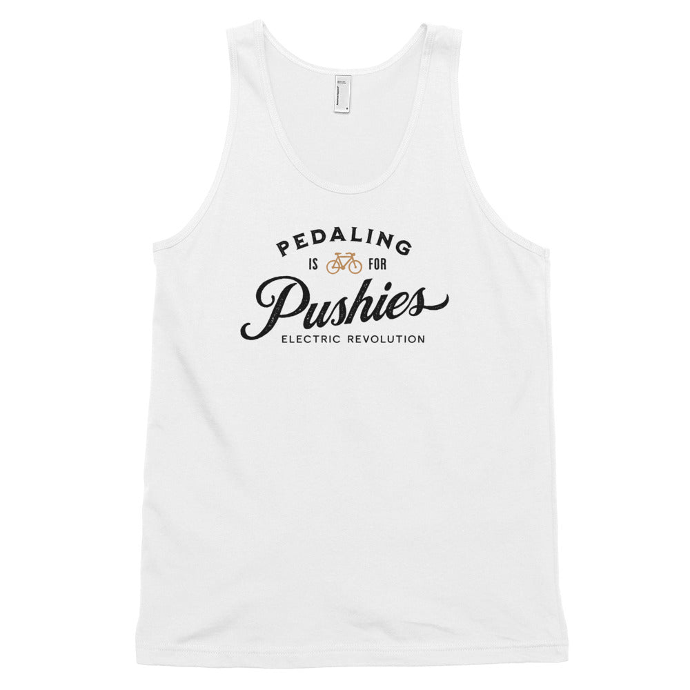 Pedaling is for Pushies Men/Unisex Tank Top